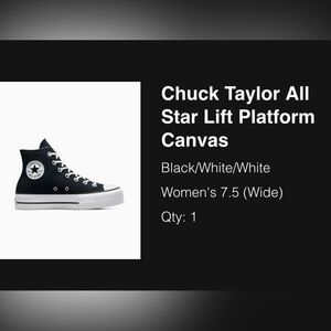 Chuck Taylor All Star Lift Platform Canvas Wide Version